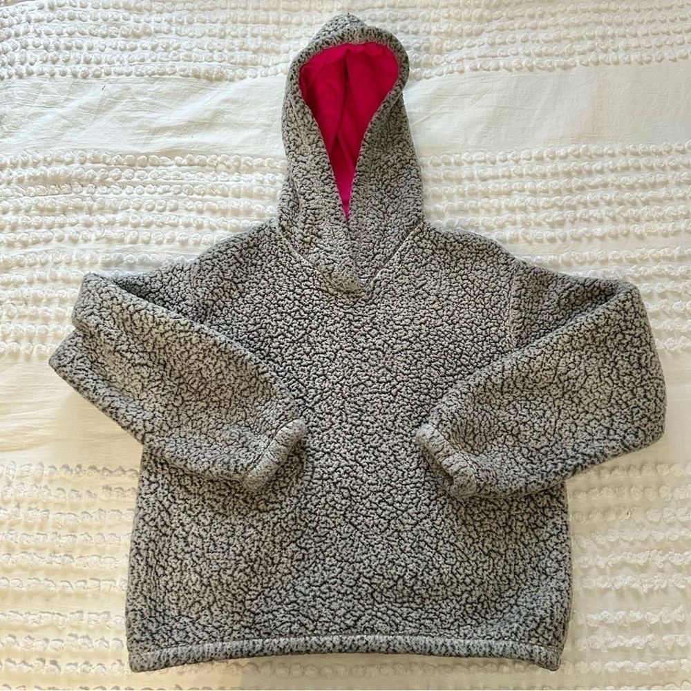 Room Service Jogger & Hoody Matching Set Sherpa White Gray Sz S - Picture 9 of 13